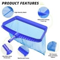 thumbnail image 3 of Swimming Pool Leaf Skimmer Net, Larger Capacity Pool Nets for Cleaning Finest Debris, Thickened Frame Pool Leaf Net Reinforced with Grid Structure, 3 of 7