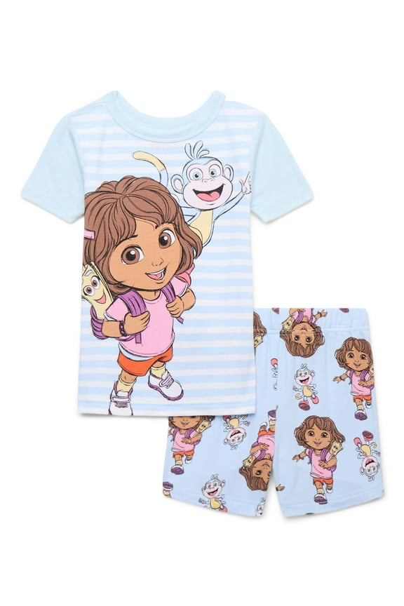 Character Toddler Viscose Tee and Short Sets Pajama Set, 2-Piece, Sizes 12M-5T