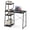 Black, variant on 39.5" Computer Desk with Shelves and 3-Tier Storage Bookshelf, Laptop PC Work Table Writing Desk for Small Spaces, Natural