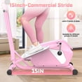 thumbnail image 4 of FUNMILY Ultra-Quiet Heavy Duty Elliptical Machine | 400LBS Capacity, 15-Inch Natural Stride, 14 Resistance Levels, Low Impact Cardio for Home Gym, Seniors & Small Spaces, 4 of 7