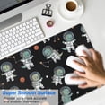 thumbnail image 4 of Long Mouse Pads for Desk,Black Cartoon Astronaut Dinosaurs Planets Desk Mats on Top Of Desks, Desk Mouse Pad Extra Large with 3mm Non-Slip Base and Stitched Edge for Gaming,Work,Home 31.5"x11.8", 4 of 5