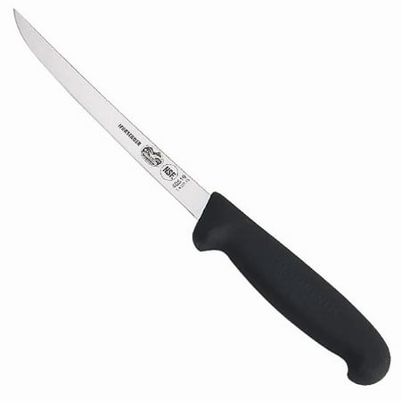 Forschner Boning 6" Knife CP Narrow Semi-Flex Blk Fibrox Handle, 47519