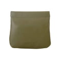 thumbnail image 2 of Yhmxh Bolsa de maquillaje de cuero con cierre automático y metralla para mujer, pequeña bolsa de almacenamiento portátil para lápiz labial, mini bolsa para auriculares inalámbricos, 2 of 2