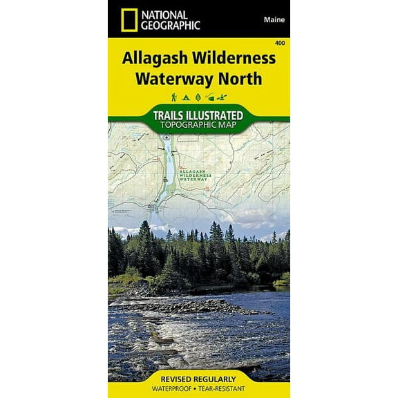 National Geographic Trails Illustrated M Allagash Wilderness Waterway North Map, Book 400, (Paperback)
