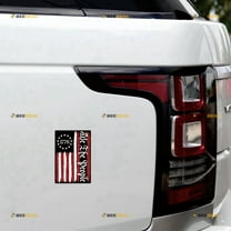 We The People American Flag 1776 Distressed Tattered Car Magnet Sticker Magnetic Decal - 2 Pack Glossy 4" 6" - for Truck Door Fridge Reusable Waterproof