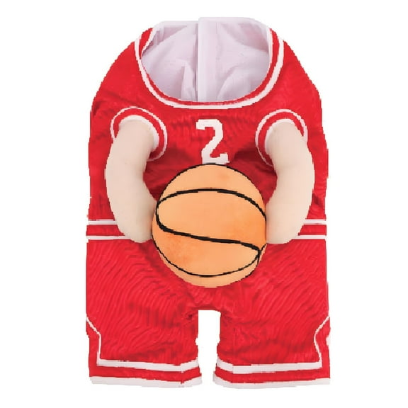 Dog Basketball Costume,Dog Basketball Costume with Ball,New Year Party Dog Basketball Player Costume,Adjustable Funny Dress Up Sports Outfit Cosplay Clothes for Small Medium Large Dogs