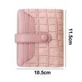 thumbnail image 2 of Short purse fashion simple zipper bag stone pattern solid color hand bag card bag buckle coin purse, 2 of 6