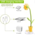 thumbnail image 5 of Kids Desk Lamp - Creative Rechargeable Desk Lamp LED Eye Protection Touch Sensor Table Lamp Dimmable Bedside Lamp with Pen Holder (Yellow), 5 of 5