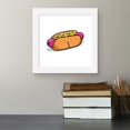 thumbnail image 3 of Gallery Pops Brian Cook: Butts On Things - Hot Dog Wall Art, White Framed Version, 12" x 12", 3 of 5