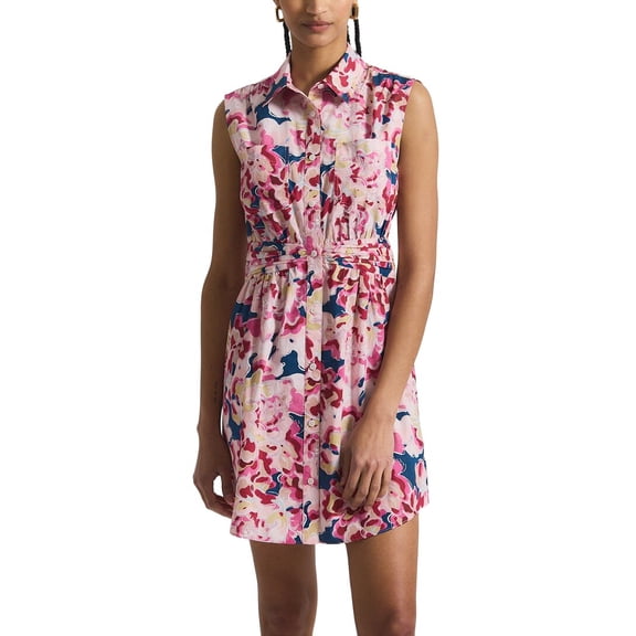 Derek Lam 10 Crosby womens Cora Shirt Dress, 4, Pink