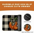 thumbnail image 6 of Fall Kitchen Mats Set of 2, Buffalo Plaid Pumpkins Bowknot Floor Mat Farmhouse Seasonal Holiday Thanksgiving Decorations 17x30 and 17x47 Inch (Plaid) GK077, 6 of 6