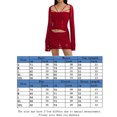 thumbnail image 2 of Tops Cortos + Mini Falda Mujeres Crop Tops + Mini Falda Lentejuelas Crochet 2pcs Knit Mini Falda Set (Rojo L) Kuymtek para Mujer Rojo T M, 2 of 6