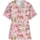 thumbnail image 2 of Uniformes médicos de Navidad para mujer, Tops de enfermera con estampado de Papá Noel, uniforme de novio para mascotas, ropa de cuidador de manga corta, Форма Uku Uku Hrvры, 2 of 5