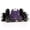 Purple, variant on Home VSS Stoneware Sonoma 16pc Dinnerware Set, Outside Black + Inside Spinwash Purple