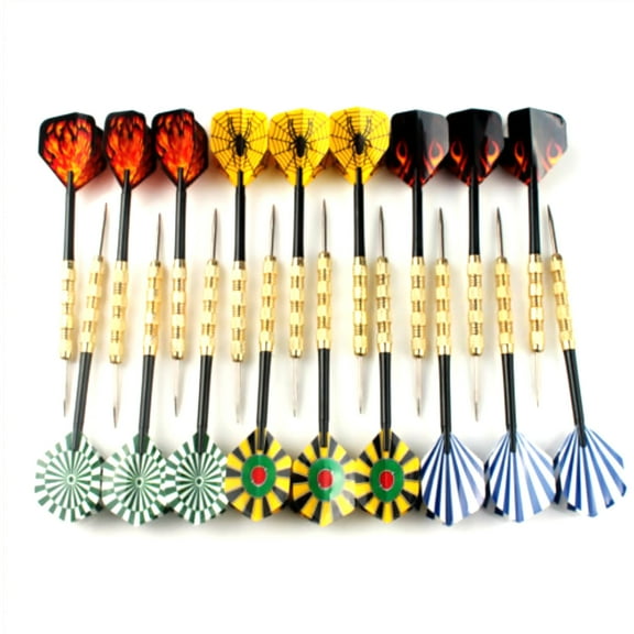 18PCS Steel Tip Professional Darts Set Darts Slim Barrel Dart Flights TAPDRA Spare Part