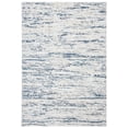 thumbnail image 2 of SAFAVIEH Amelia Lester Abstract Area Rug, Ivory/Blue, 6' x 8', 2 of 13
