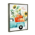thumbnail image 4 of Stupell Industries Hello Pumpkin Autumn Truck Carrying Seasonal Plants Graphic Art Luster Gray Floating Framed Canvas Print Wall Art, Design by Heatherlee Chan, 4 of 5