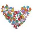 thumbnail image 3 of Valentines Day Craft Supplies Heart Shaped Glitter Stickers for Crafts Multi Color 200 Pieces, 3 of 5