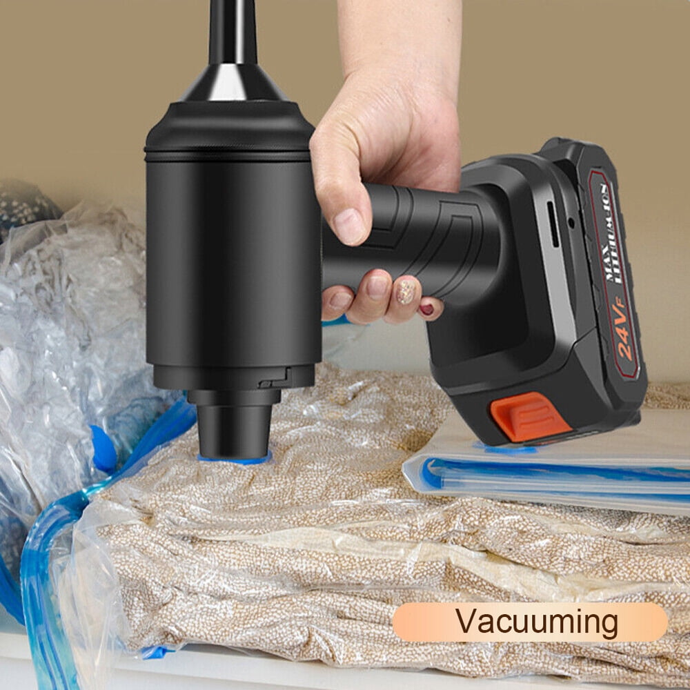 Power Cordless Car Vacuum Cleaner, 300W 12000PA Portable Handheld Vacuum Cleaner For Car Home Rechargeable Strong Suction Vacuum With 2 Battery
