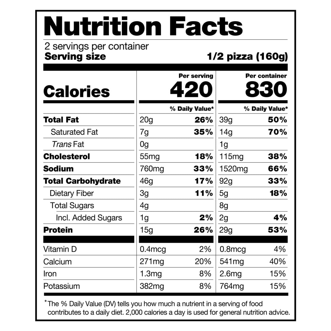 CAULIPOWER Uncured Pepperoni Stone-Fired Cauliflower Crust Pizza, 11.3 oz, Gluten-Free, Frozen