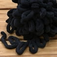 thumbnail image 3 of JubileeYarn Fun Finger Loops Yarn - 100g/Skein Jumbo Polyester - Black - 2 Skeins, 3 of 6
