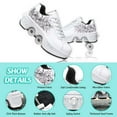 thumbnail image 6 of Roller Skate Shoes for Woman, Double-Row Deform Wheel Automatic Walking Shoes, Retractable Roller Skate, Shoes with Wheels, Skating Shoes for Outdoor Fun & Fitness, 6 of 6