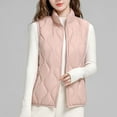 thumbnail image 2 of RYDCOT Puffer Vest Women 2024 Fall Winter Warm Sleeveless Zip Up Outerwear Vest Stand Collar Quilted Vest Travel and Outdoor Puffy Vest Clearance, 2 of 6