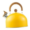thumbnail image 3 of Whistling Kettle Tea Wder con manejo de madera de cuello de cocina de mango plegable 2.5 L fabricante de té de hervidor de agua para acampar la pesca, 3 of 8