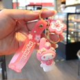 thumbnail image 1 of LLavero de Sanrio con melodía Kuromi para mujer, llavero Kawaii de dibujos animados de rana, pudín, perro, pingüino, colgante para bolso de mujer, venta al por mayor, 2024, 1 of 4
