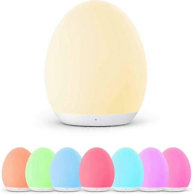 LED Night Light for Children, Night Light Child USB Rechargeable Silicone Baby Sleep Aid, Touch Control, Dimmable