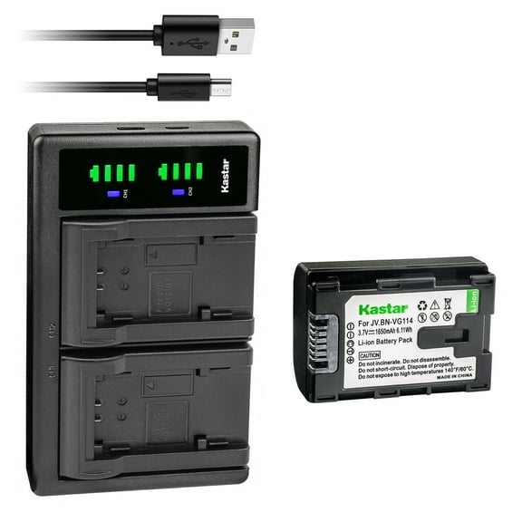 Kastar 1-Pack Battery and LTD2 USB Charger Replacement for JVC Everio GZ-HM960, Everio GZ-HM965, Everio GZ-HM970, Everio GZ-HM980, Everio GZ-HM990, Everio GZ-MG680, GZ-MG750 GZ-MG750AU GZ-MG750AUC