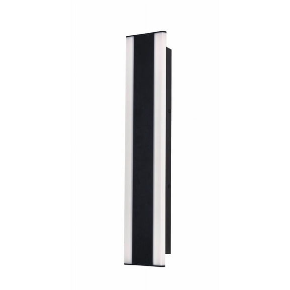 REAW0524LAJUDBK AFX Rhea - 25W 2 LED Outdoor Wall Sconce In Modern Style-24 Inches Tall and 5 Inches Wide