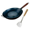 thumbnail image 4 of deevoka Wok Pan for Cooking Sautee Gas Cooking Wok Cookware General Pans Chinese Wok dia 38cm, 4 of 9