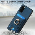 thumbnail image 2 of Dteck for Samsung Galaxy S21+ Case, 2 in 1 Magnetic Wallet with Phone Grip, Compatible with MagSafe, Detachable Premium PU Leather Magnetic Case with Card Slots Ring Holder,Blue, 2 of 9