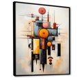thumbnail image 2 of Designart "Reduced Red Suprematism II" Abstract Floater Framed Wall Art Living Room, 2 of 7