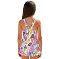 thumbnail image 2 of FOR U DESIGNS Girls One Piece Swimsuit with Skirt Sleeveless Bathing Suit Swimwear Bathing Suit for Kids for 3T-13Y, Butterfly Food, 2 of 7