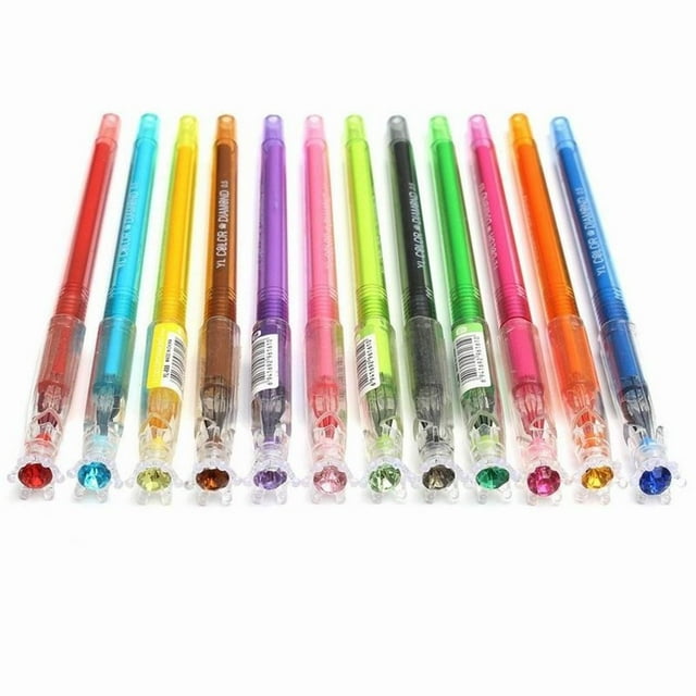 Methold ZHUTING, 12 Uds., bolígrafo de tinta de Gel de carbono con cabeza en forma de diamante para dibujar y escribir Suministros de escritura y corrección
