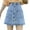 Blue, variant on Women's Denim Skirt with Button Detailing - High Waist, A Line, S-XXL Sizes, Lightweight for Summer, Easy Care