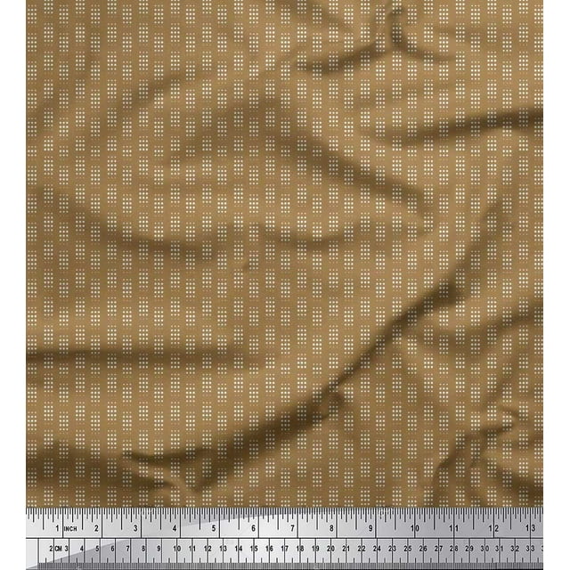Soimoi Rayon Fabric Dots Shirting Print Fabric by The Yard 56 Inch Wide