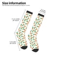 thumbnail image 2 of Naloa Cute Carrot Thigh High Socks Extra Long Stretchy Sock Women Over Knee High Opaque Stocking Daily Wear, 2 of 6