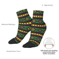 thumbnail image 4 of Uemuo Carnival Mardi Gras Printed Crew Socks, Moisture-Wicking Socks, Athletic Socks for Men Breathable Cushion Socks Casual Sport Socks for Running Traveling, 4 of 6