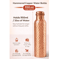 thumbnail image 6 of Pure Copper Water Bottle with 4 Hammered Copper Glasses | Leak-Proof Cap | Ayurvedic Healthy Drinking Set for Home & Office, 6 of 8