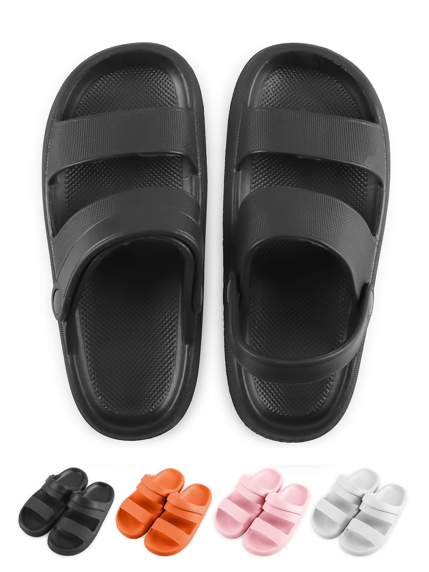 Gustave Anti-Slip Clouds Slippers for Women and Men, Double Strap ...