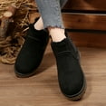 thumbnail image 3 of Ankle Winter Mini Boots for Women Suede Furry Lining Platform Warm Snow Booties Comfort Classic Fluffy House Shoes for Indoor Outdoor, 3 of 9