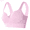 Pink, variant on Women Casual Breathable Button Down Top Bra Underwear Without Steel Ring Gathering Bra 01 Comfortable Everyday Bras