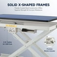 thumbnail image 2 of CO-Z 47" Electric Dog Grooming Table with Adjustable Grooming Bar and 4 Nooses White, 2 of 7