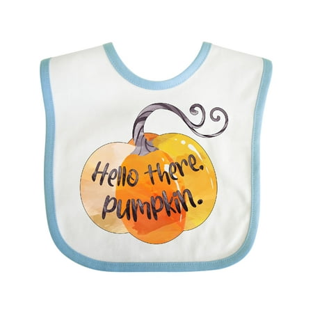 

Inktastic Fall Hello There Pumpkin Gift Baby Boy or Baby Girl Bib