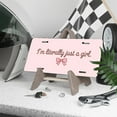thumbnail image 3 of License Plate, Just a Girl Bow Art Decorative Front,Personalized Stainless Steel License Plate Cover For Men Women,12.2" X 6.2", 3 of 6