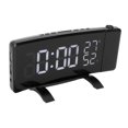 thumbnail image 1 of Reloj de dormitorio, alarma de proyección giratoria LED, Monitor de temperatura y humedad, proyector, reloj despertador, características líderes en su clase, 1 of 9
