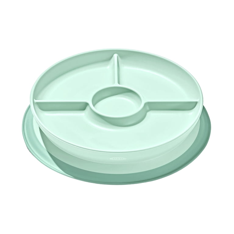 OXO Tot Stick and Stay Suction Divided Plate photo 1